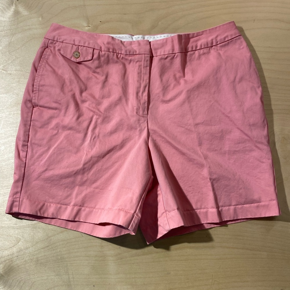 Lands’ End Pink Women's Shorts 14 Petite (MQ)